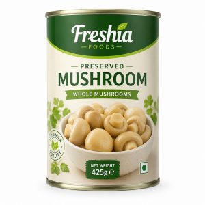 Preserved Whole Mushrooms